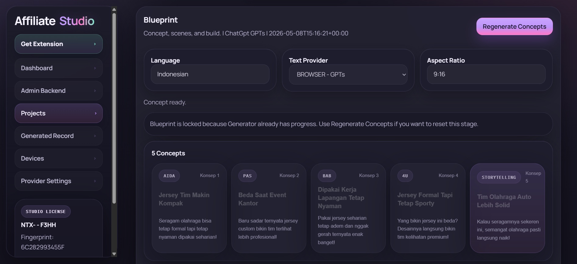 Generate Concept